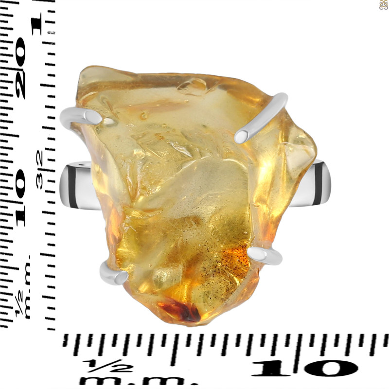 Amber Ring-R-Size-9 AMB-2-95