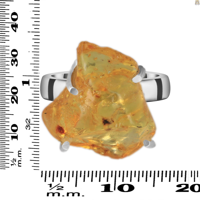 Amber Ring-R-Size-9 AMB-2-98