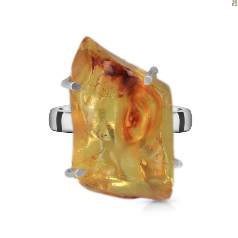 Amber Ring-R-Size-10 AMB-2-99
