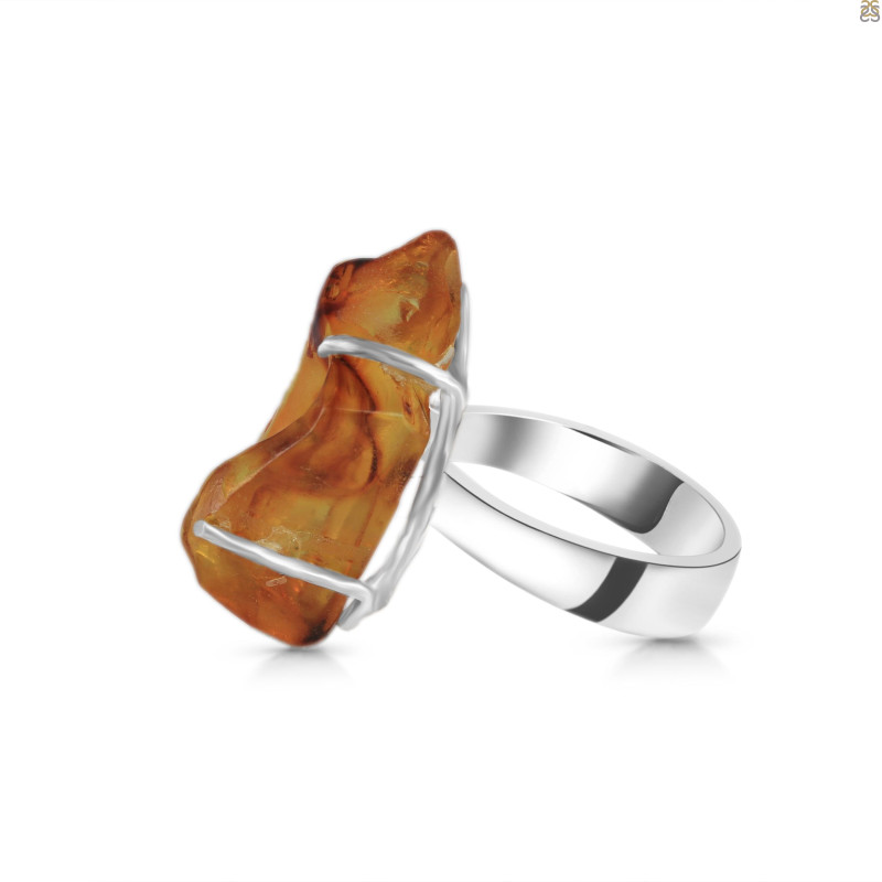 Amber Ring-R-Size-10 AMB-2-99