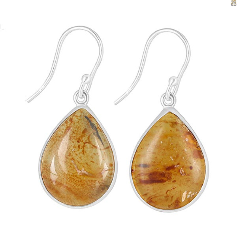 Amber Earring-E AMB-3-4