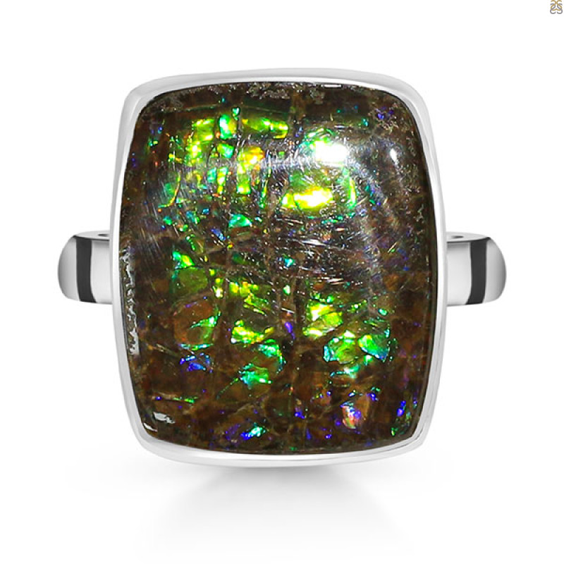 Ammolite Adjustable Ring-ADJ-R AML-2-21