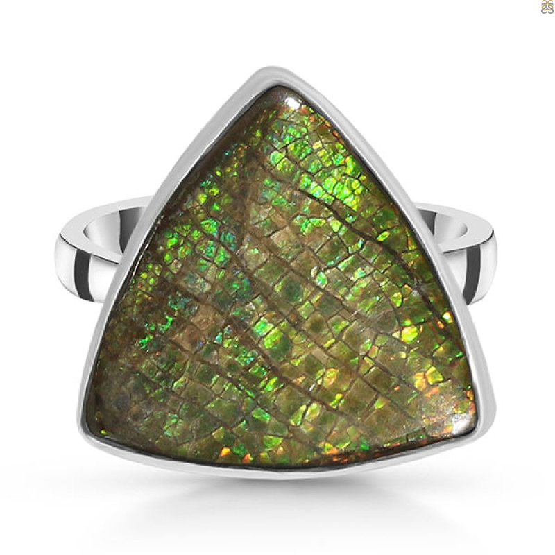 Ammolite Adjustable Ring-ADJ-R AML-2-8