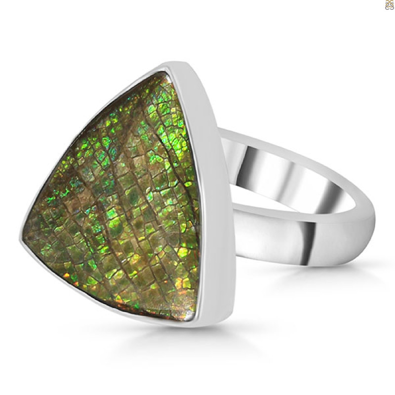 Ammolite Adjustable Ring-ADJ-R AML-2-8