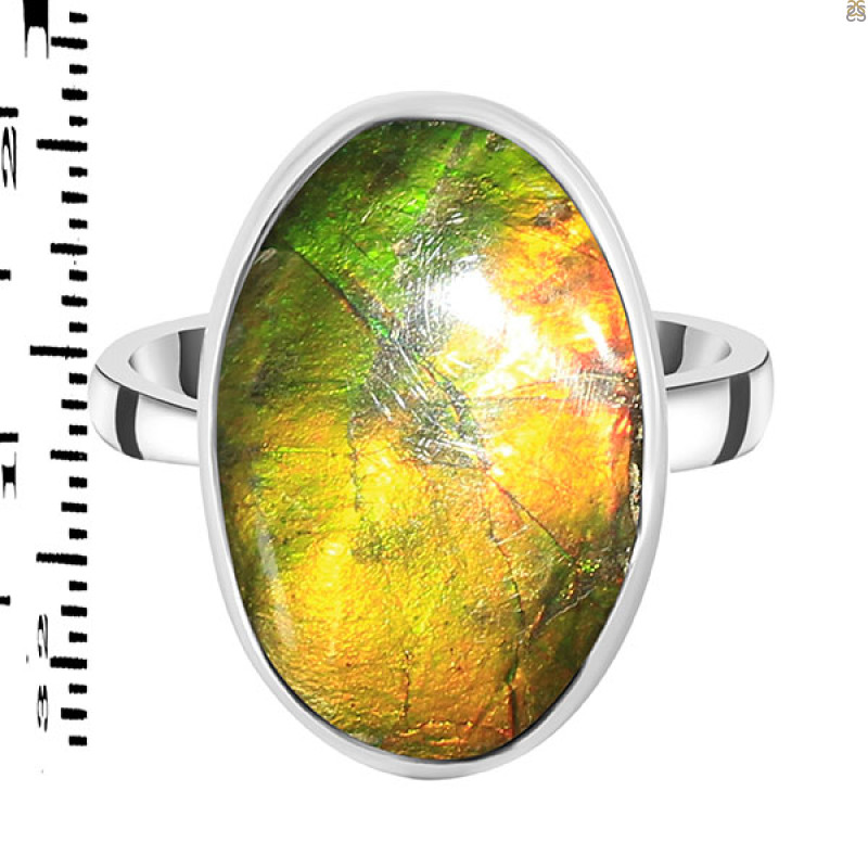 Ammolite Adjustable Ring-ADJ-R AML-2-9
