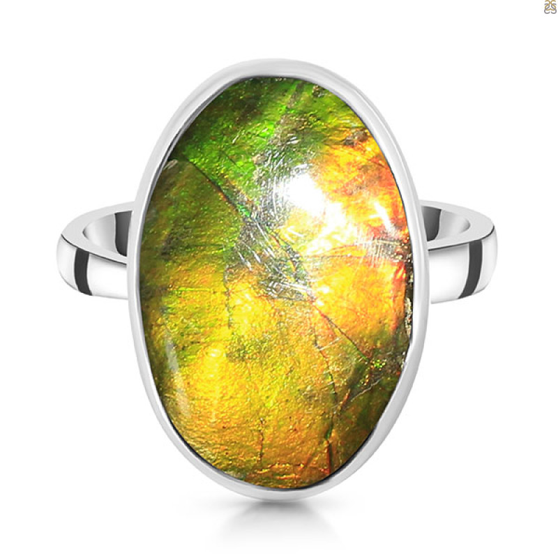 Ammolite Adjustable Ring-ADJ-R AML-2-9