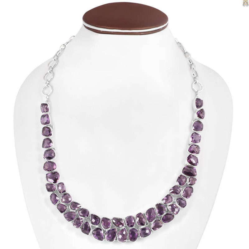 Amethyst Necklace-NJ AMT-12-8