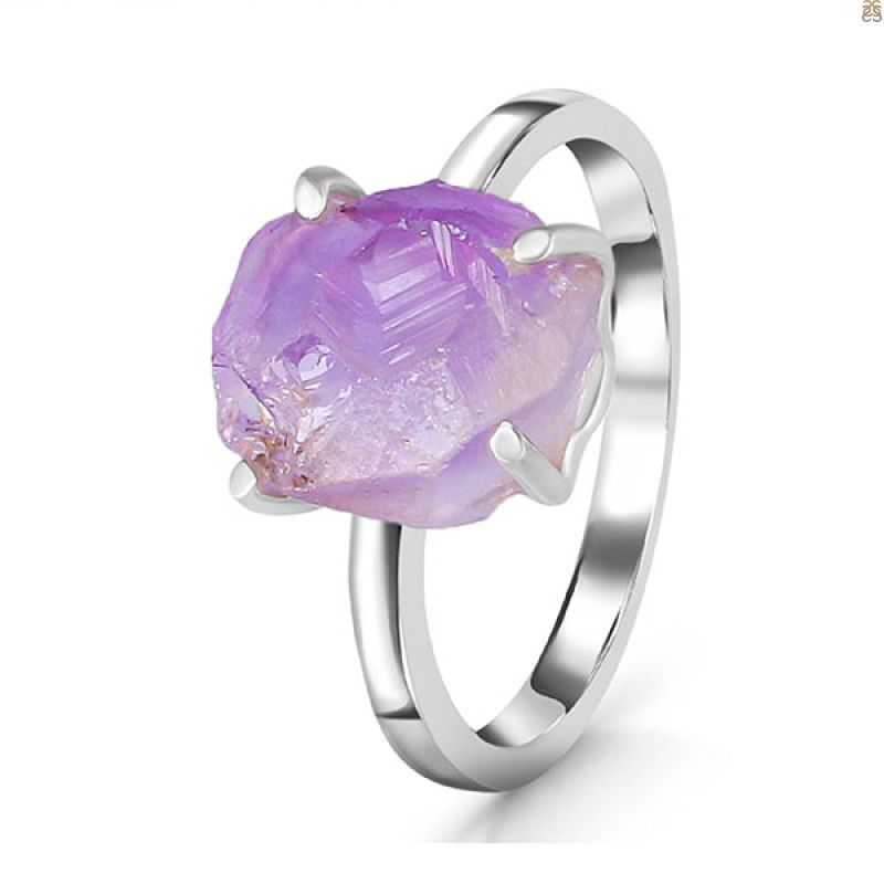 Amethyst Rough Ring-R-Size-9 AMT-2-124