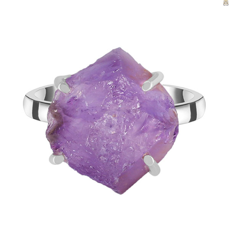 Amethyst Rough Ring-R-Size-10 AMT-2-135