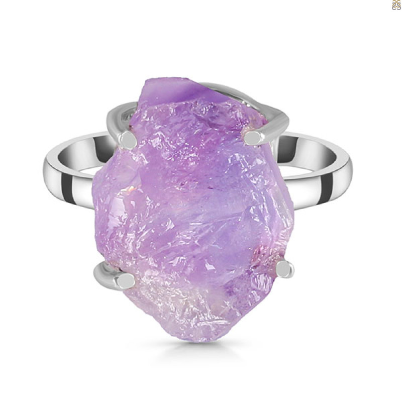 Amethyst Rough Ring-R-Size-9 AMT-2-141