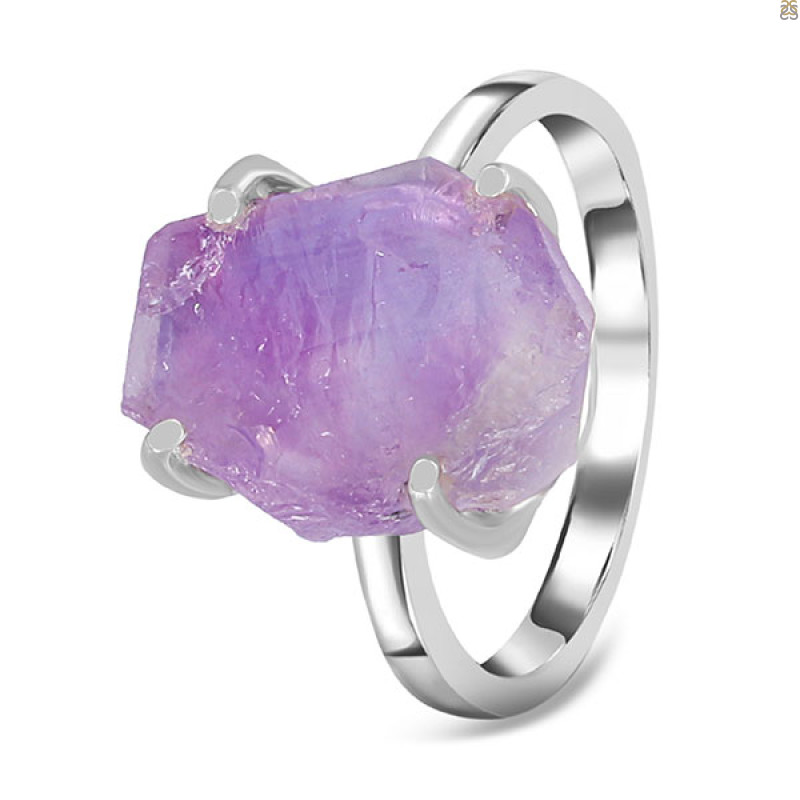 Amethyst Rough Ring-R-Size-9 AMT-2-141