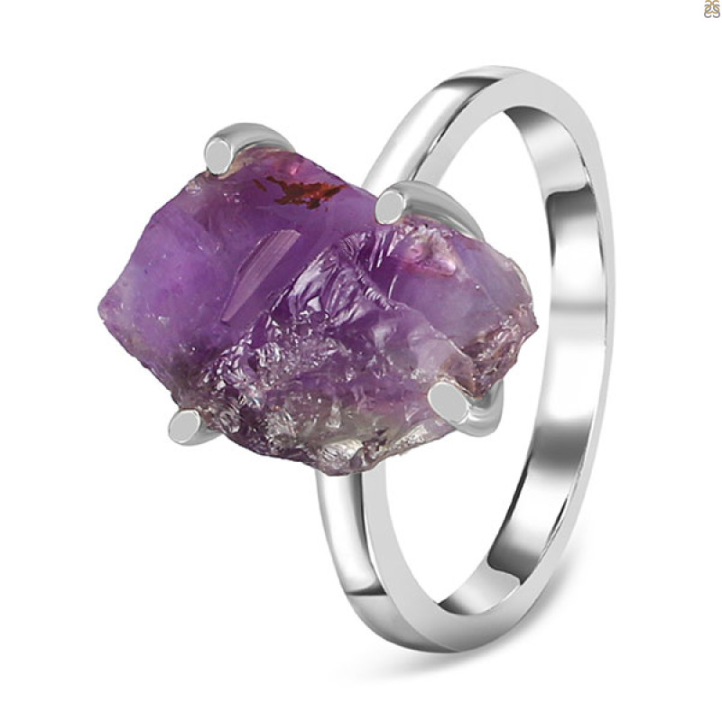 Amethyst Rough Ring-R-Size-8 AMT-2-147