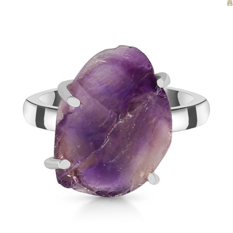 Amethyst Rough Ring-R-Size-8 AMT-2-157