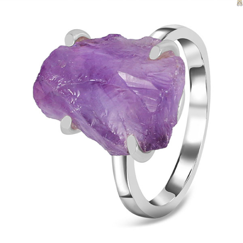Amethyst Rough Ring-R-Size-7 AMT-2-189