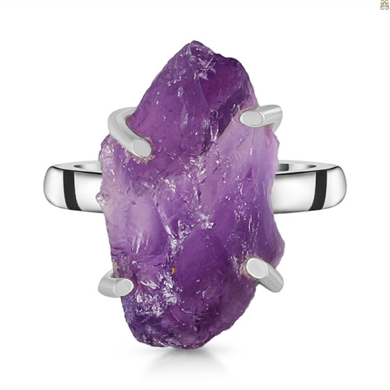 Amethyst Rough Ring-R-Size-5 AMT-2-195
