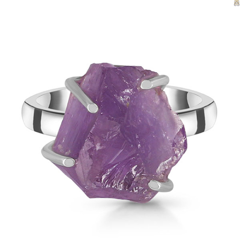 Amethyst Rough Ring-R-Size-10 AMT-2-200