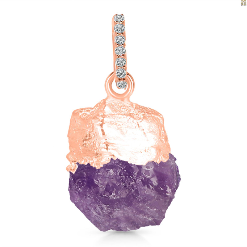Amethyst Raw Crystal Pendant AMT-RCYP-2