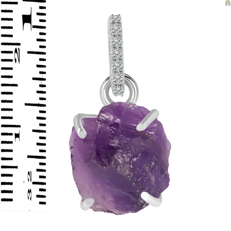 Amethyst Raw Crystal Pendant AMT-RCYP-4