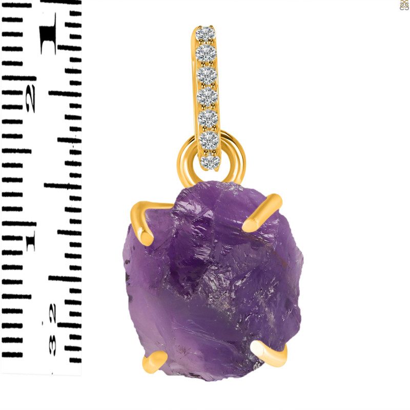 Amethyst Raw Crystal Pendant AMT-RCYP-4