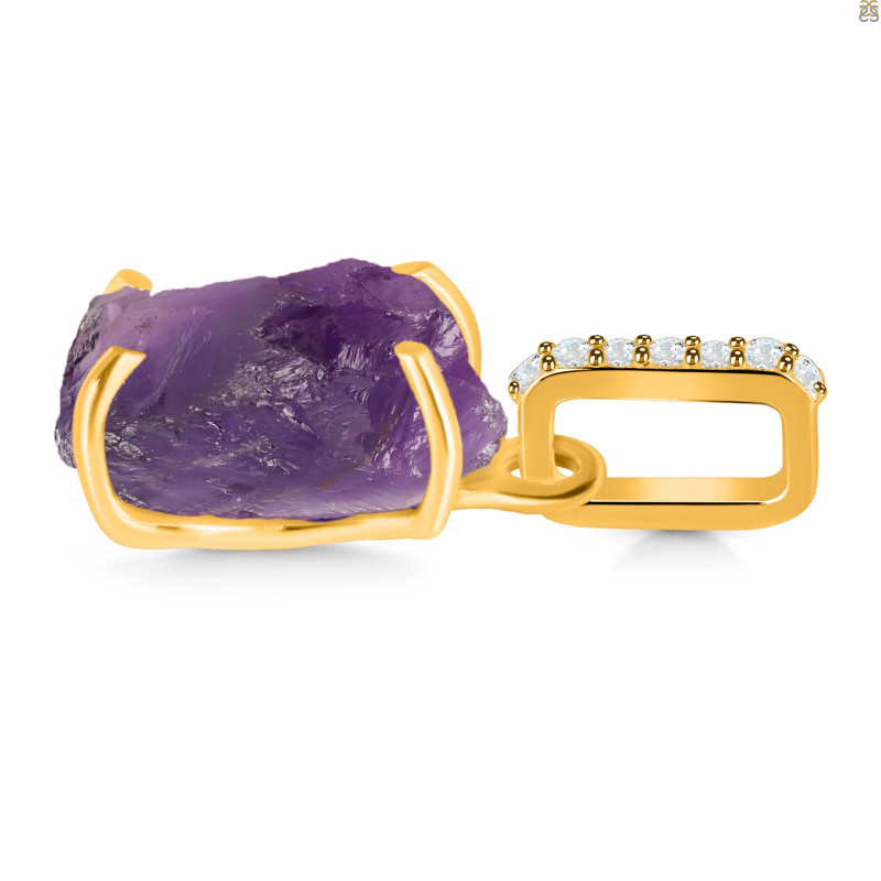 Amethyst Raw Crystal Pendant AMT-RCYP-4