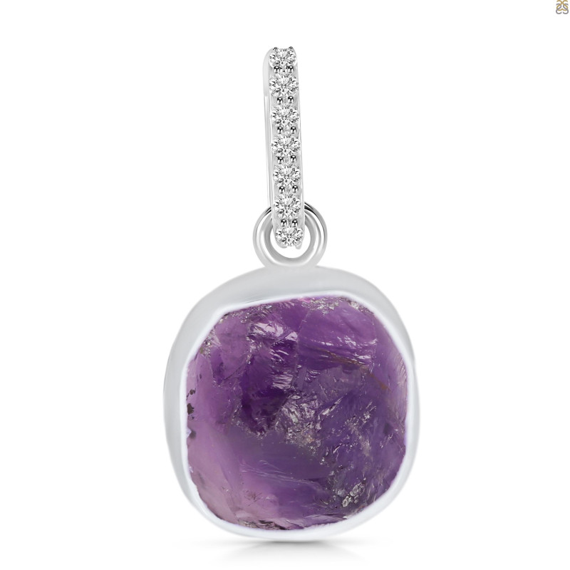Amethyst Raw Crystal Pendant AMT-RCYP-6