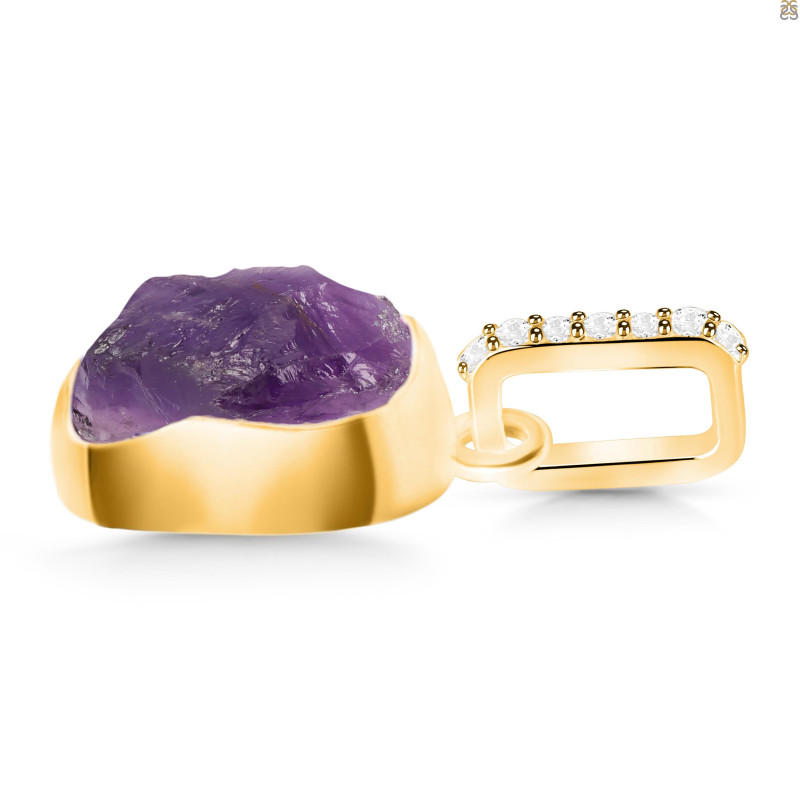 Amethyst Raw Crystal Pendant AMT-RCYP-6
