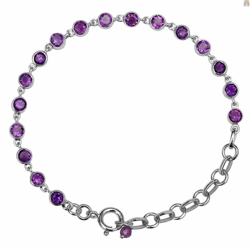 Amethyst Bracelet AMT-RDB-116-CUT.