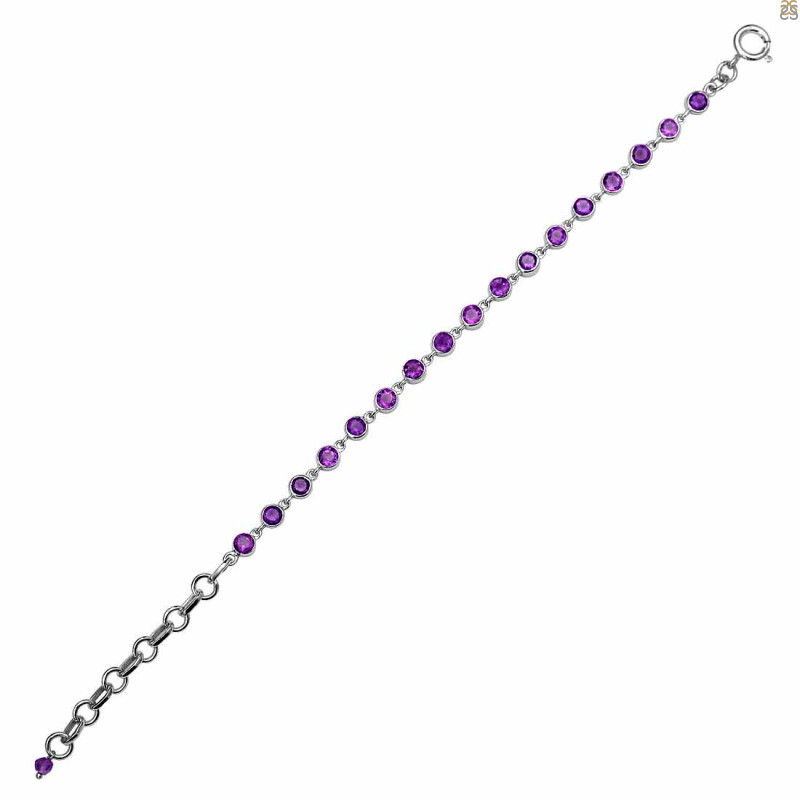Amethyst Bracelet AMT-RDB-116-CUT.