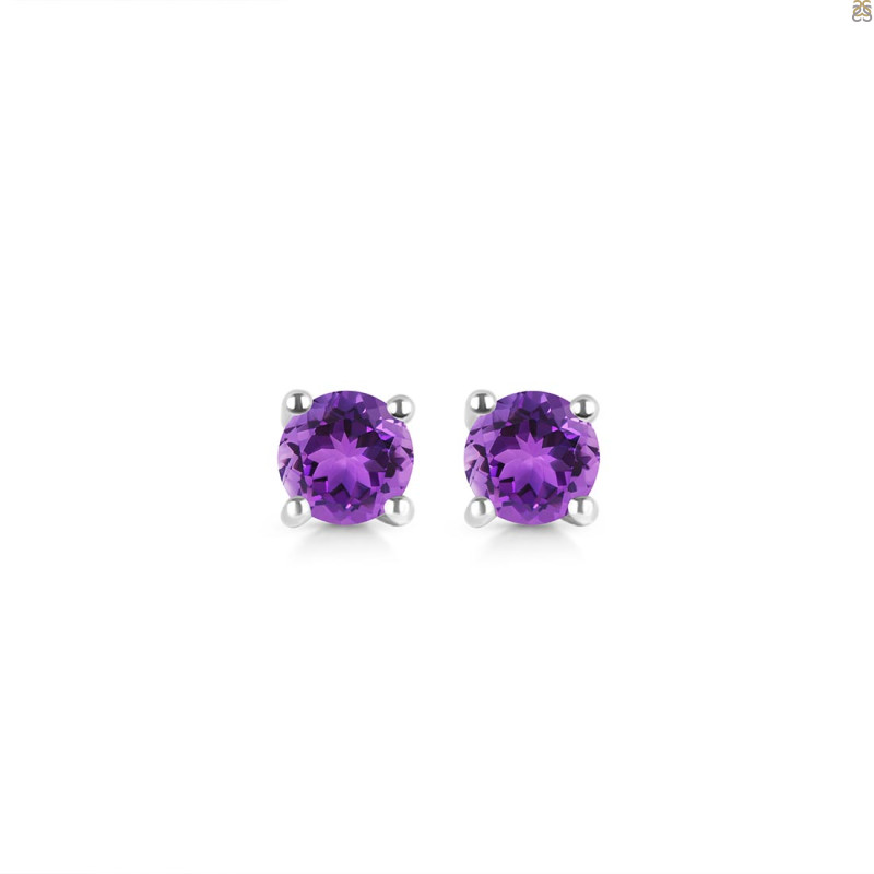 Amethyst Stud Earring AMT-RDE-1321.