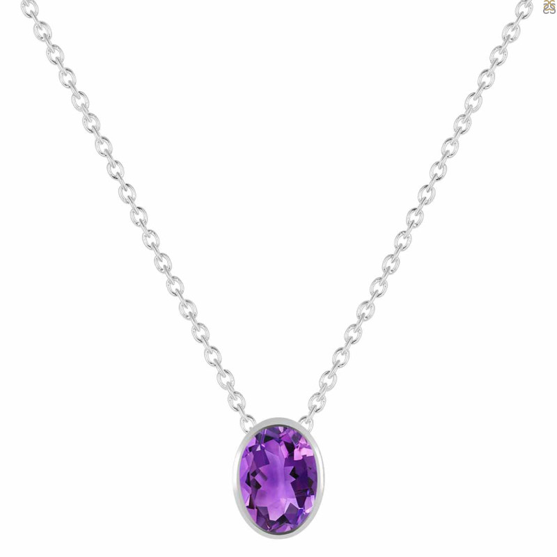Amethyst Necklace AMT-RDN-456.