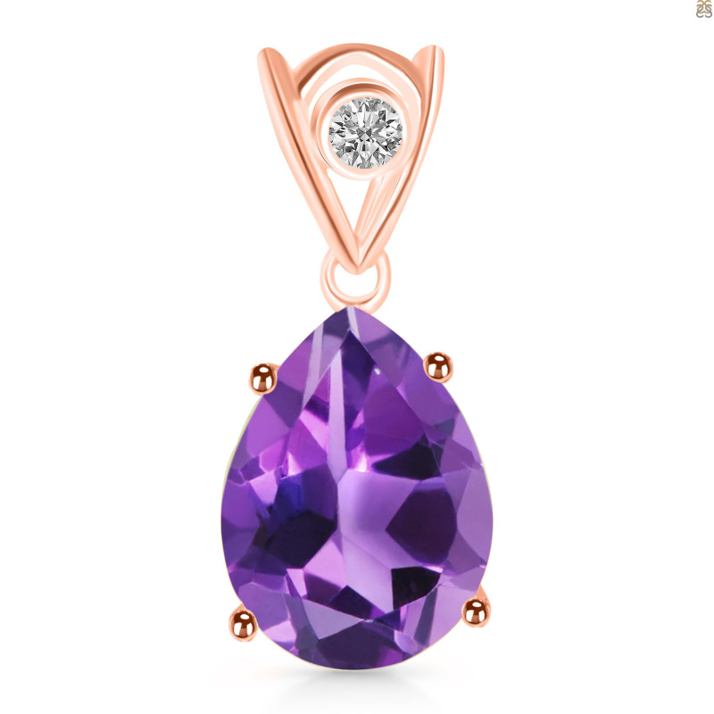Amethyst Pendant AMT-RDP-481-V-LOOP.