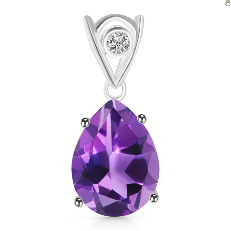 Amethyst Pendant AMT-RDP-481-V-LOOP.
