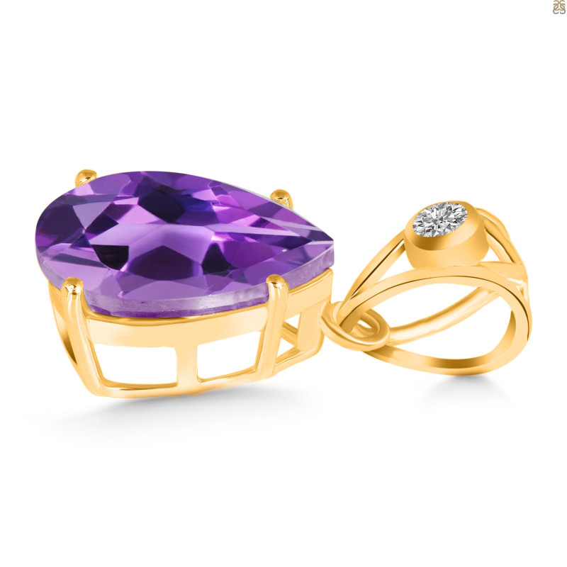Amethyst Pendant AMT-RDP-481-V-LOOP.