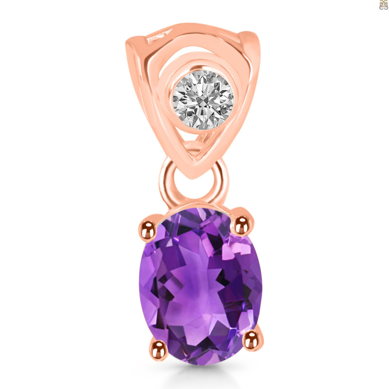 Amethyst Pendant AMT-RDP-551-V-LOOP.