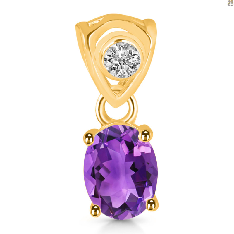Amethyst Pendant AMT-RDP-551-V-LOOP.
