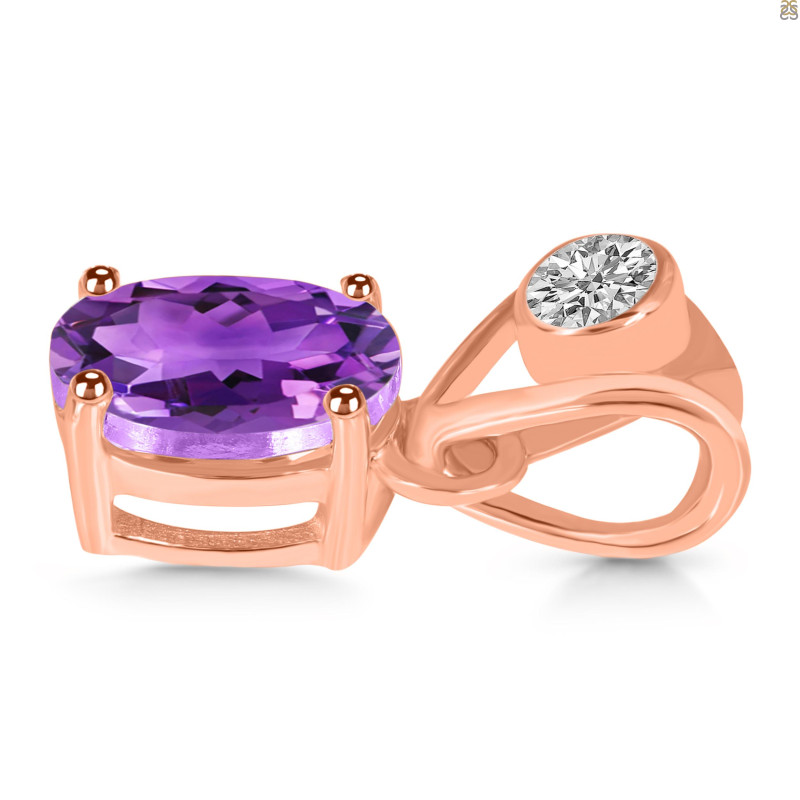 Amethyst Pendant AMT-RDP-551-V-LOOP.