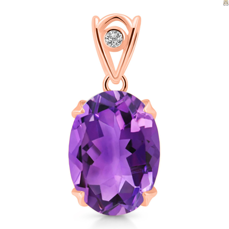 Amethyst Pendant AMT-RDP-744-V-LOOP.
