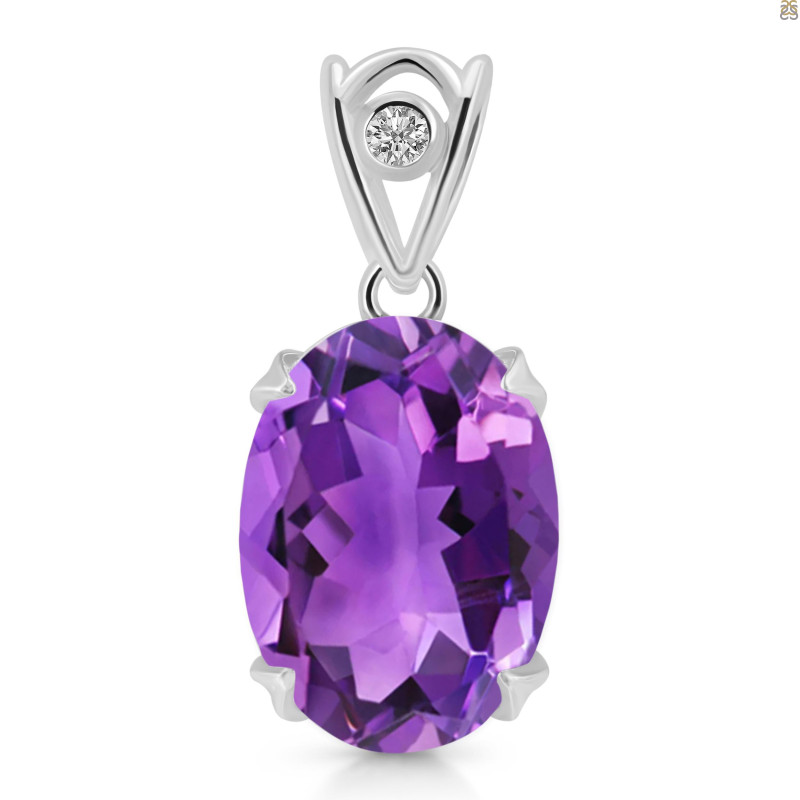 Amethyst Pendant AMT-RDP-744-V-LOOP.