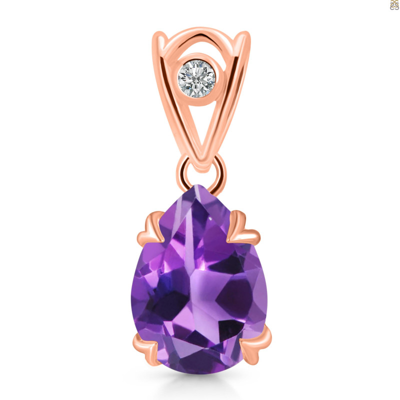 Amethyst Pendant AMT-RDP-746-V-LOOP.