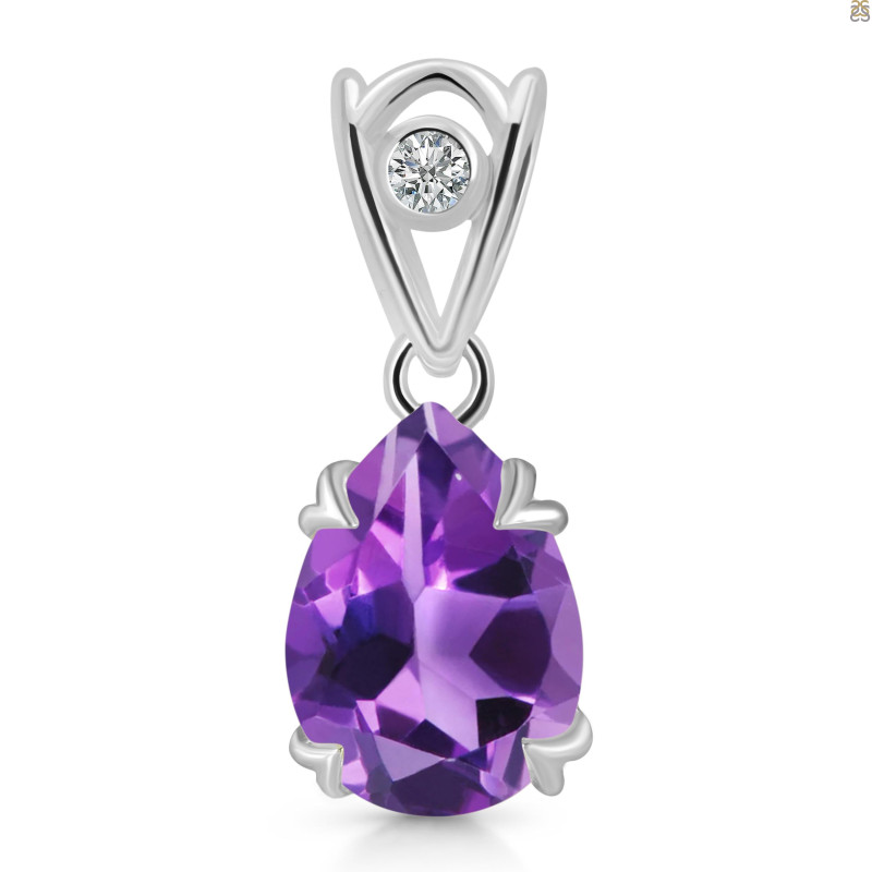 Amethyst Pendant AMT-RDP-746-V-LOOP.