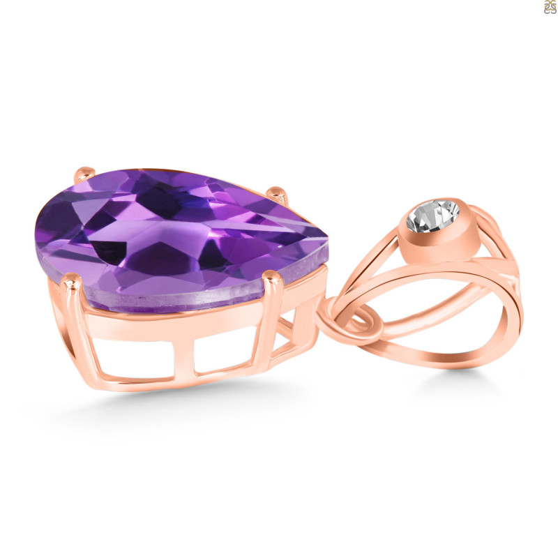 Amethyst Pendant AMT-RDP-746-V-LOOP.