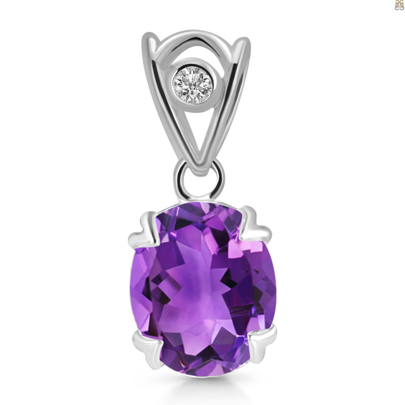 Amethyst Pendant AMT-RDP-749-V-LOOP.