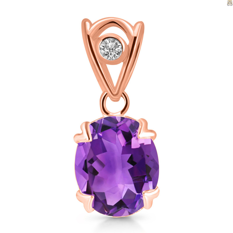 Amethyst Pendant AMT-RDP-750-V-LOOP.