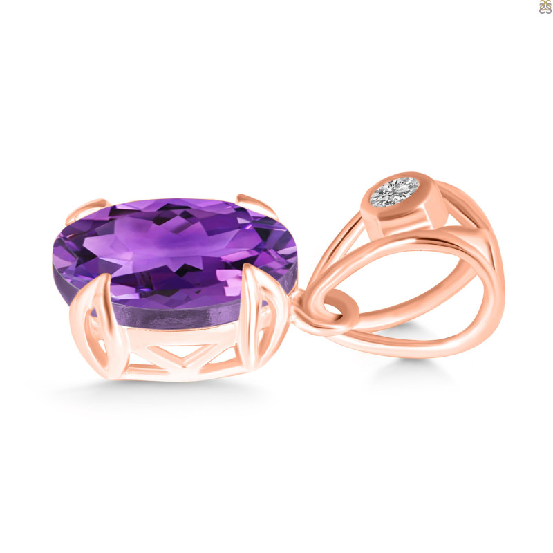 Amethyst Pendant AMT-RDP-750-V-LOOP.