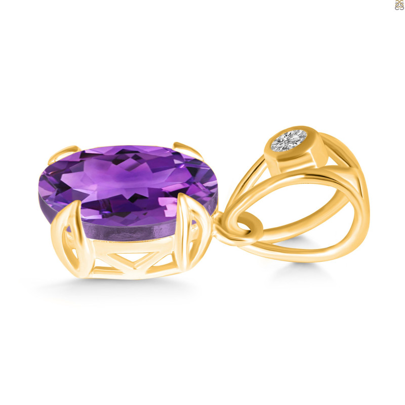 Amethyst Pendant AMT-RDP-750-V-LOOP.