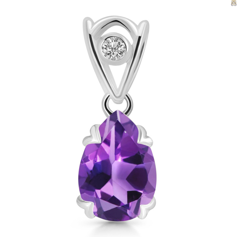 Amethyst Pendant AMT-RDP-752-V-LOOP.