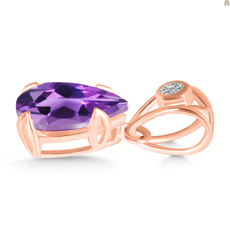 Amethyst Pendant AMT-RDP-752-V-LOOP.