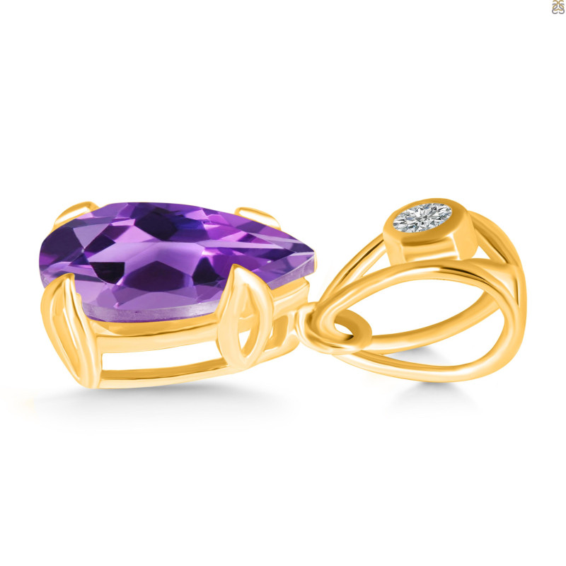 Amethyst Pendant AMT-RDP-752-V-LOOP.