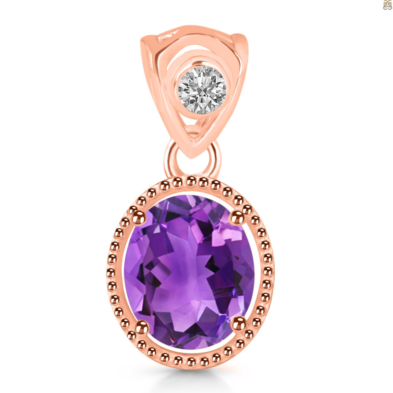Amethyst Pendant AMT-RDP-755-V-LOOP.