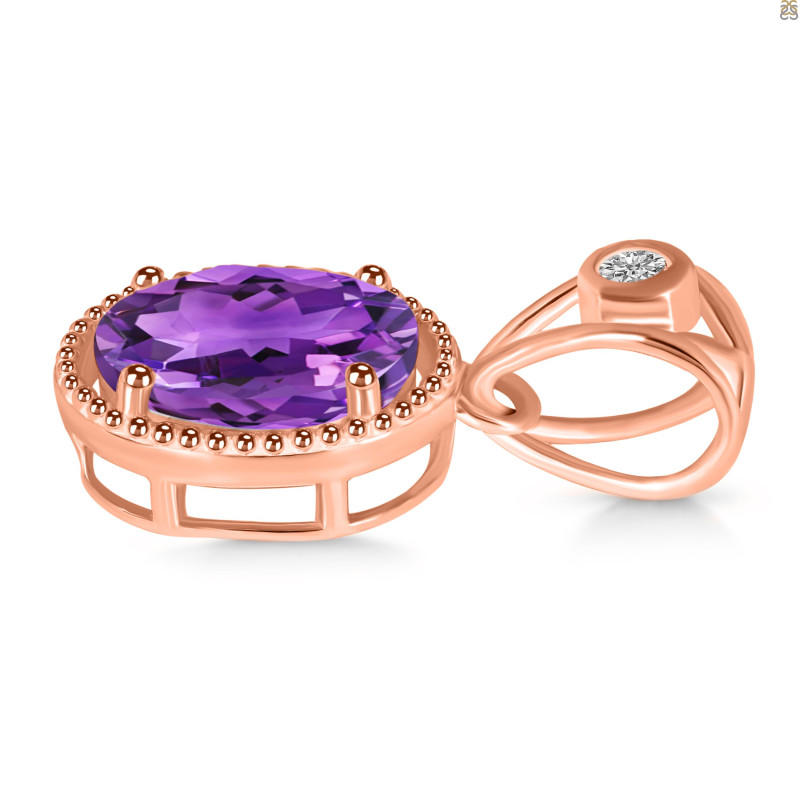 Amethyst Pendant AMT-RDP-755-V-LOOP.